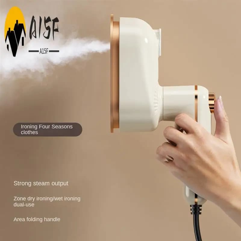 A15F-Iron da stiro a vapore da viaggio per vestiti Macchina da stiro portatile da viaggio Vaporiera portatile di piccole dimensioni Dormitorio universitario Casa
