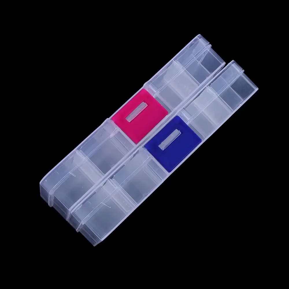 Esca Hook Export Box Transparent Case Detachable Plastic Box Fishing equipment box Fishing box with 10 compartments