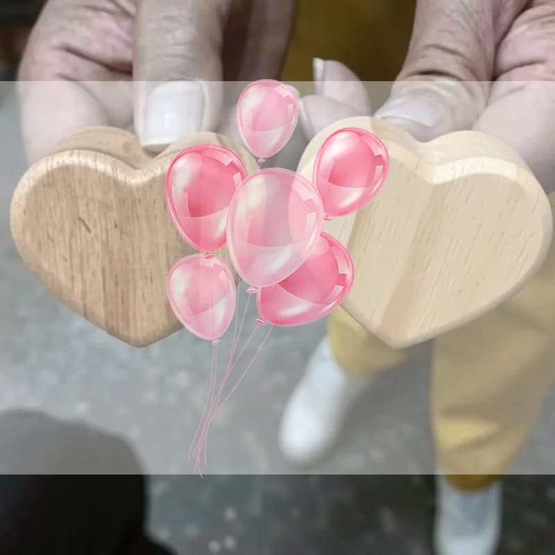 1/3Pcs Wooden Heart Shaped Car Air Outlet Aromatherapy Eco Friendly Diffuser for Vehicle Decor