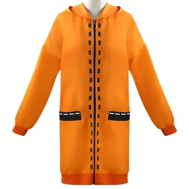 Costume Cosplay Rune Yomozuki Runa, Anime Kakegurui Compulsive Gambler, Felpa con Cappuccio Arancione con Zip per Donne
