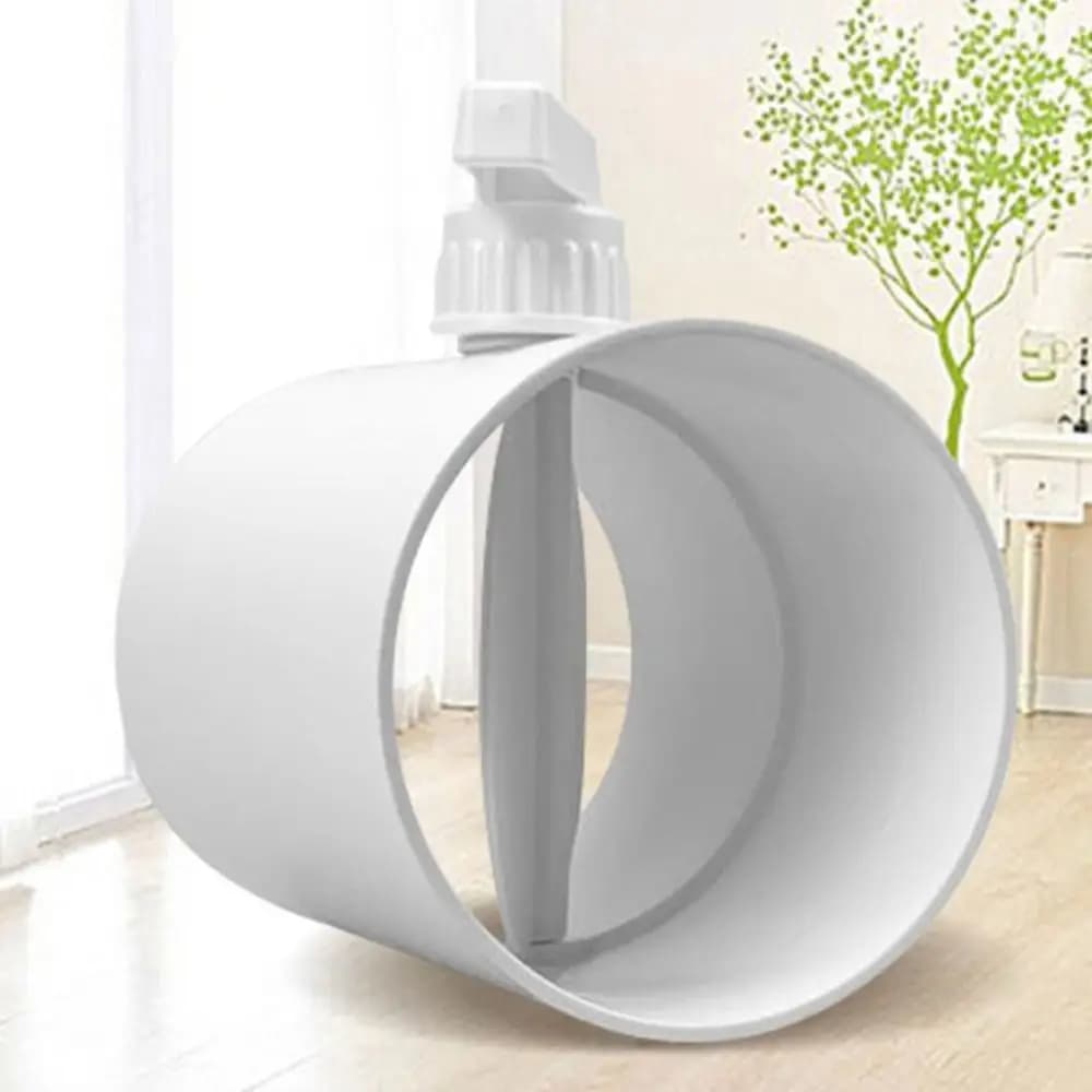 Valvola dell'Aria Portatile in PVC 75/110/150/160/200mm Valvola di Non Ritorno Rotonda Manuale per Tubi Valvola di Regolazione del Volume d'Aria per Ventilazione