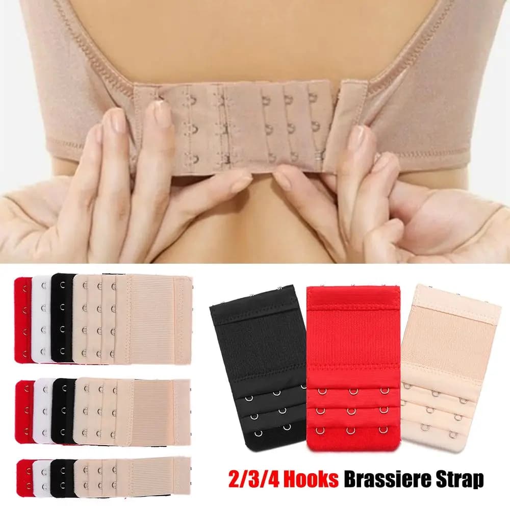 Adjustable 2/3/4 Hooks Accessories Bra Extender Hook Brassiere Strap Bra Buckle Underwear Extension