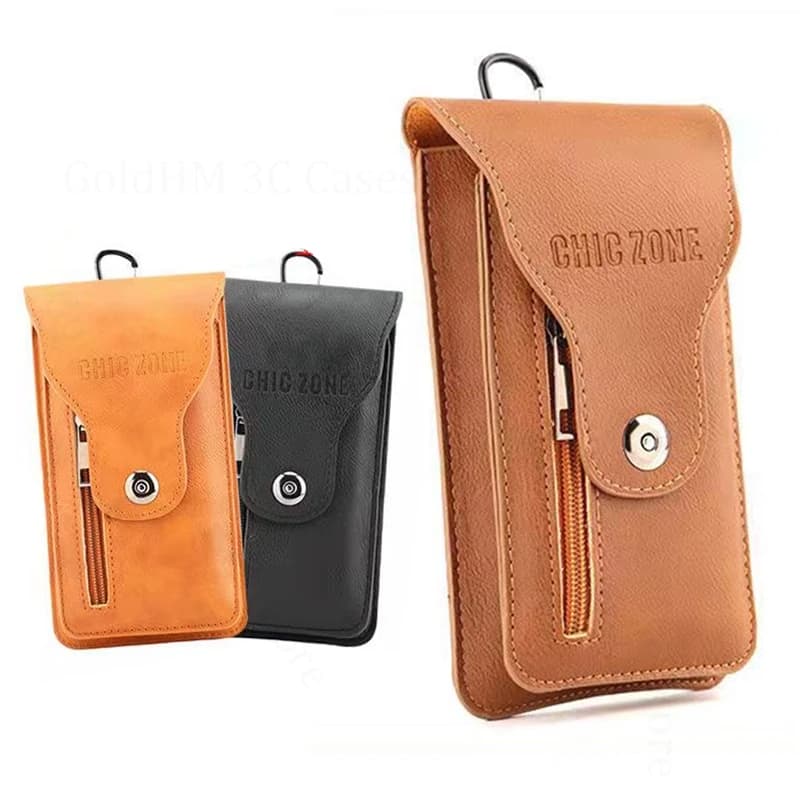 Marsupio per carta per ZTE Blade V70 Max Portafoglio Fondina per telefono Custodia Blade V70 Pro V60 V50 V41 V30 V9 V40 Pro Custodia in pelle per telefono con cintura