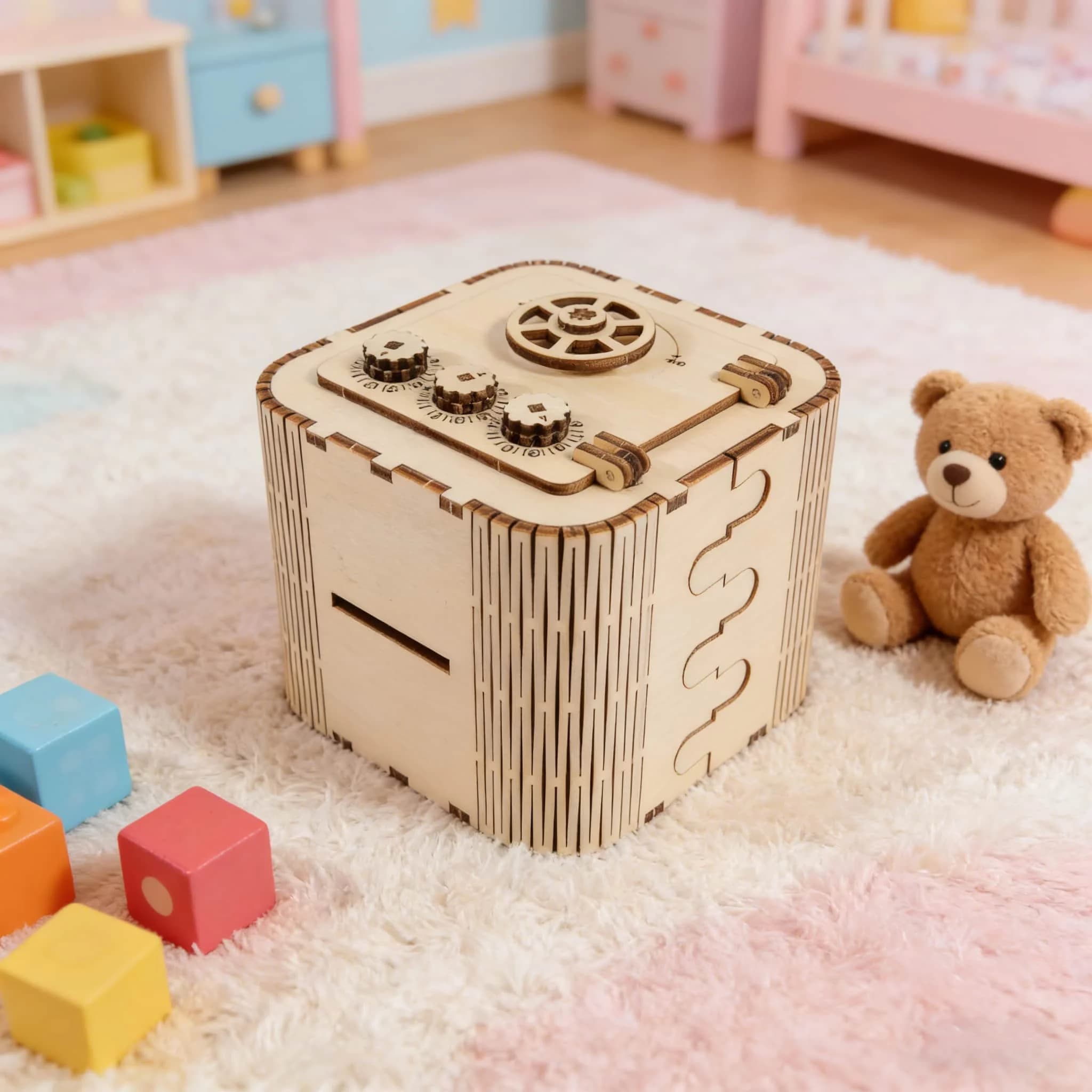 Salvadanaio Puzzle 3D in Legno: Modellino Fai-da-Te Premium da Assemblare - Un Regalo Creativo per Donne e Ragazze