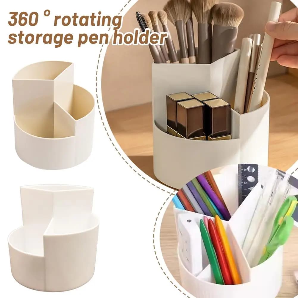 360 ° Astuccio rotante Organizzatore da scrivania Ideale per ufficio, casa, scuola, forniture per studenti perfette, camera da letto, trucco per riporre il trucco Y3O0