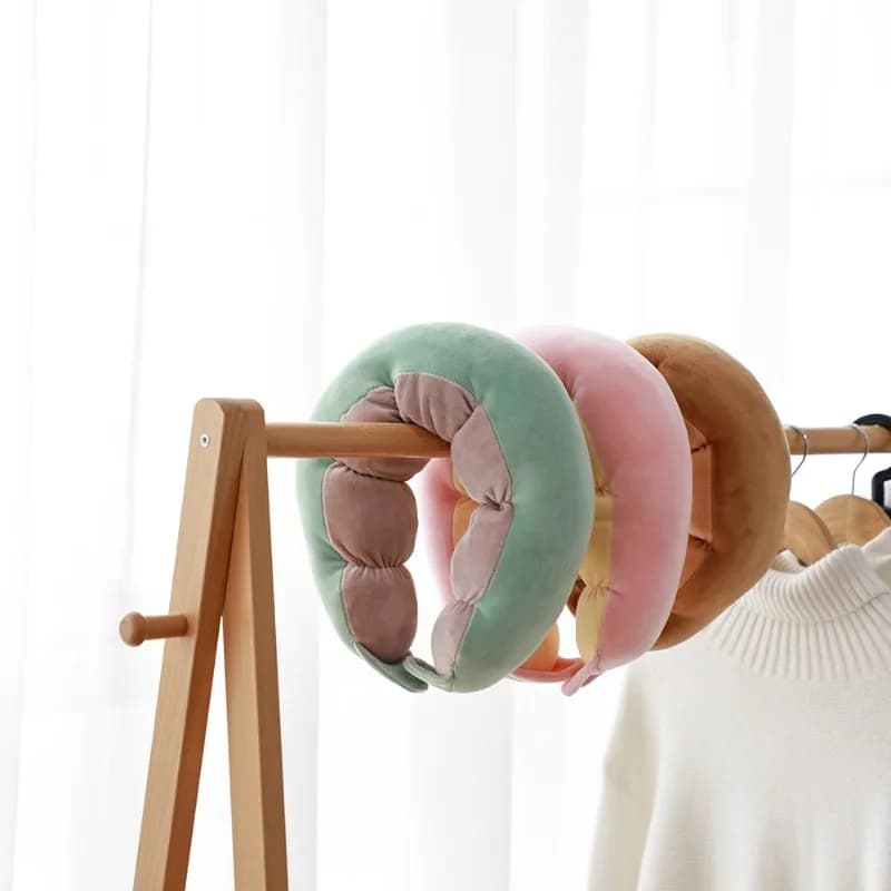 Cuscino da viaggio a forma di U in peluche con imbottitura in cotone PP per il comfort all'aperto