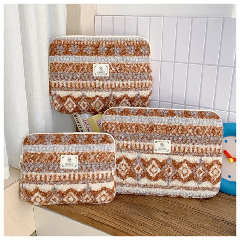 Nuova custodia per laptop portatile in morbida peluche 11/13/14/15/15.6/16 pollici per Ipad Macbook Huawei Samsung custodia per laptop custodia da trasporto