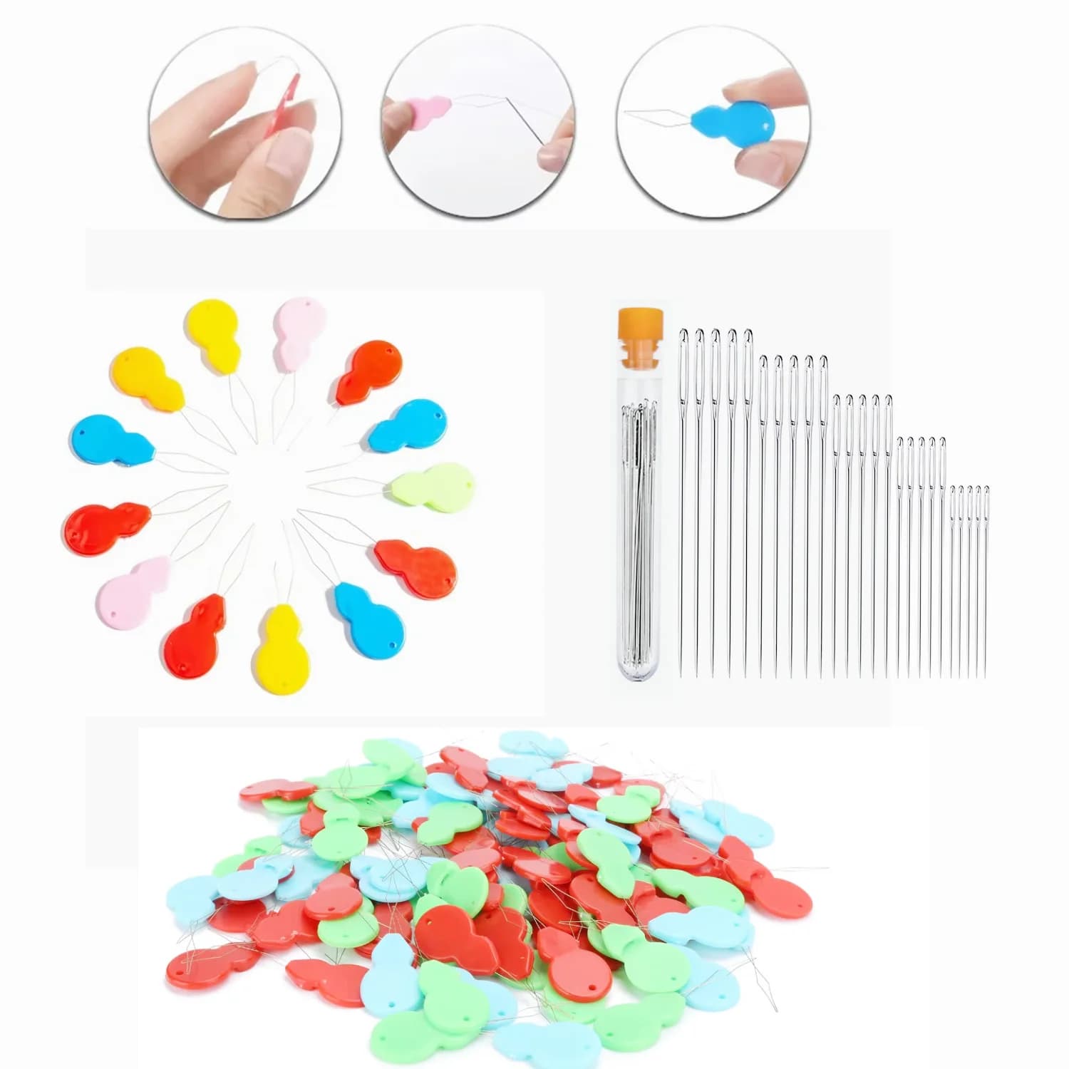 Plastic Needle Threader Elderly Guide Easy Device Thread Punch Needle DIY Sewing Tools Handmade Sewing Accessories