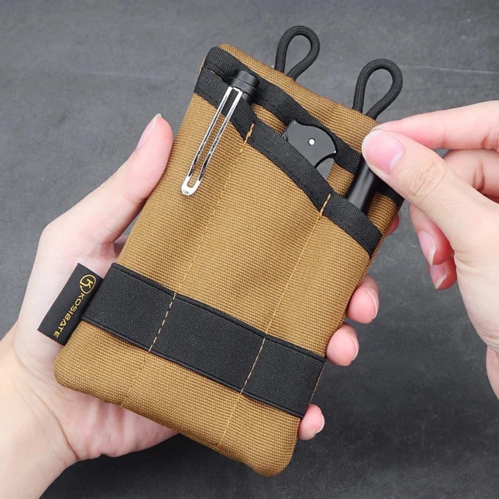 Tasca tattica EDC Molle Mini portafoglio carta chiave cintura marsupio campeggio escursionismo caccia portamonete all'aperto borsa da viaggio uomo militare