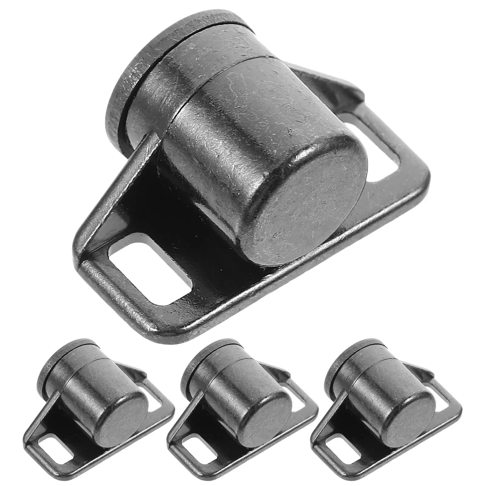 4 Pezzi Chiusura Magnetica per Armadietto, Fermacucchiolo Vintage con Pulsante a Pressione per Mobili