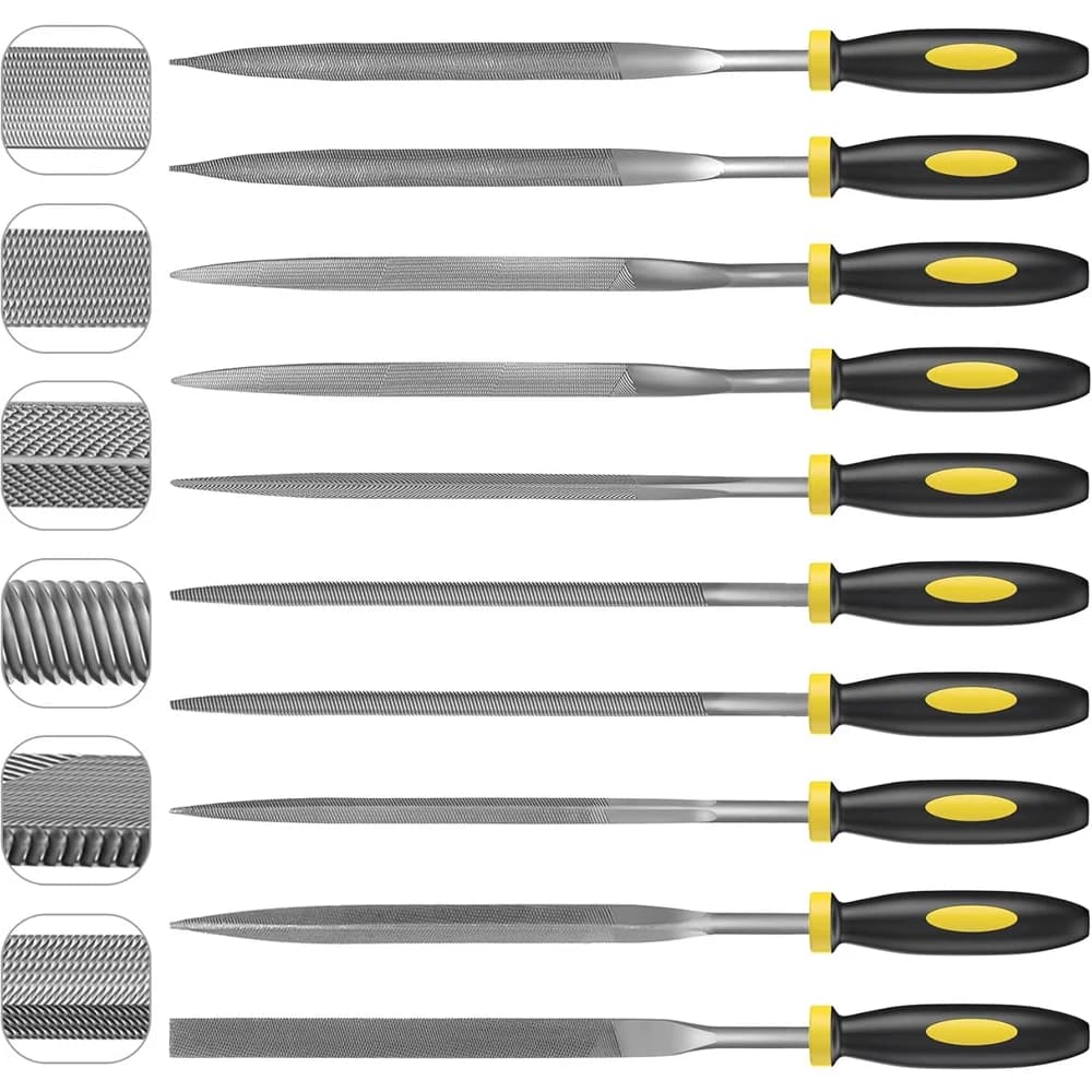 New premium needle lime set High carbon steel Lime with anti-slip ergonomic handles for precise storage on wood Plastic model
