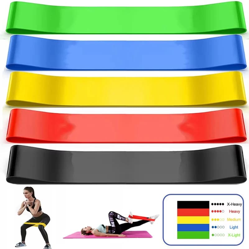 TPE yoga resistance band, fitness resistance band, buttocks modeling band, exercise set for training and lifting of buttocks