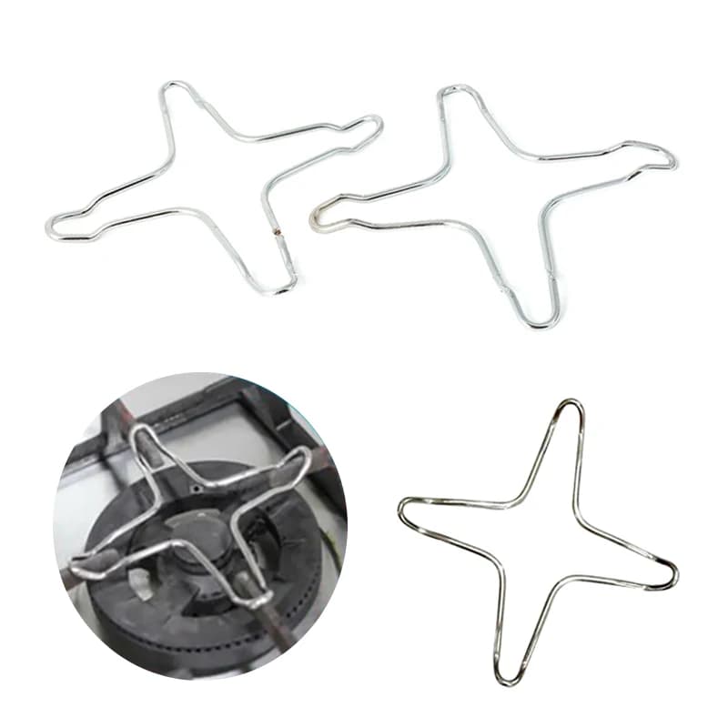 2pcs Stainless Steel Holder Gas Cooker Support Rack Camping Iron Stove Ring Heat Diffuser Small Pot Stand For Kitchen Cooking