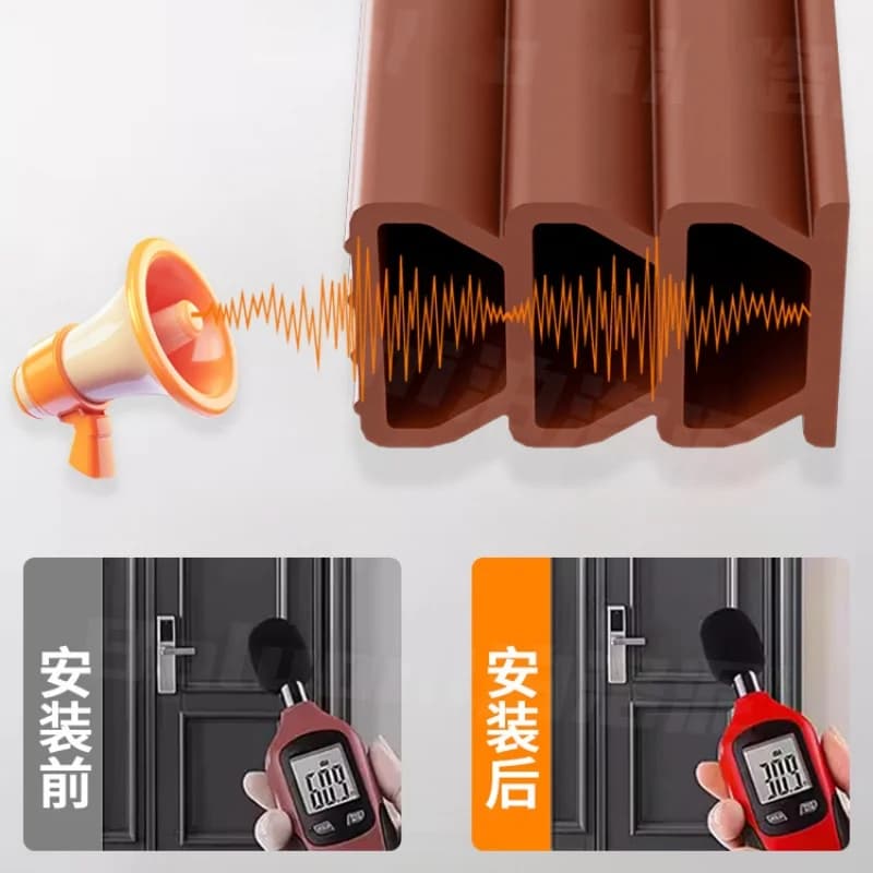Entrance Door Window Sealing Strip Weather Resistant Anti-collision TPE Self-adhesive Sound Insulation Strip
