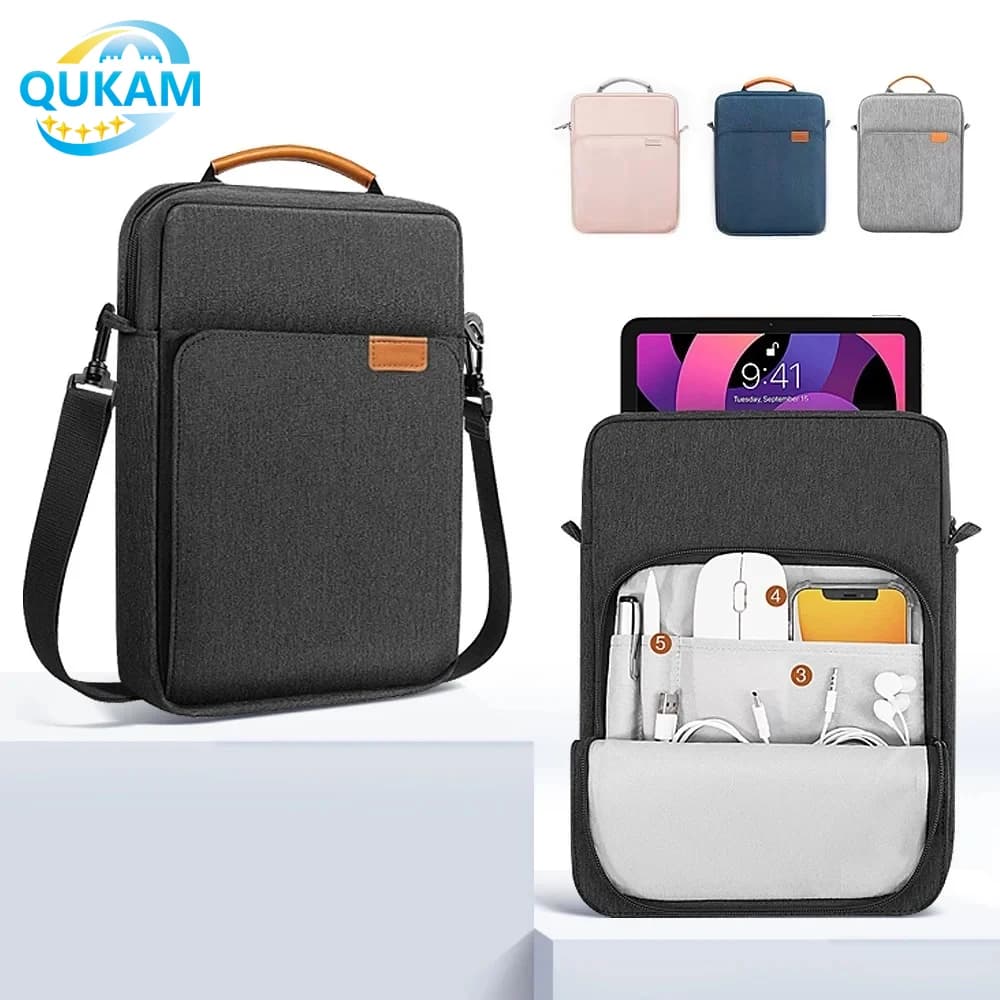 Zaino portatile 2025 per 2024 2023 iPad Air Pro Samsung MacBook Xiaomi Pad Tablet Custodia per cuffie Libro del telefono cellulare