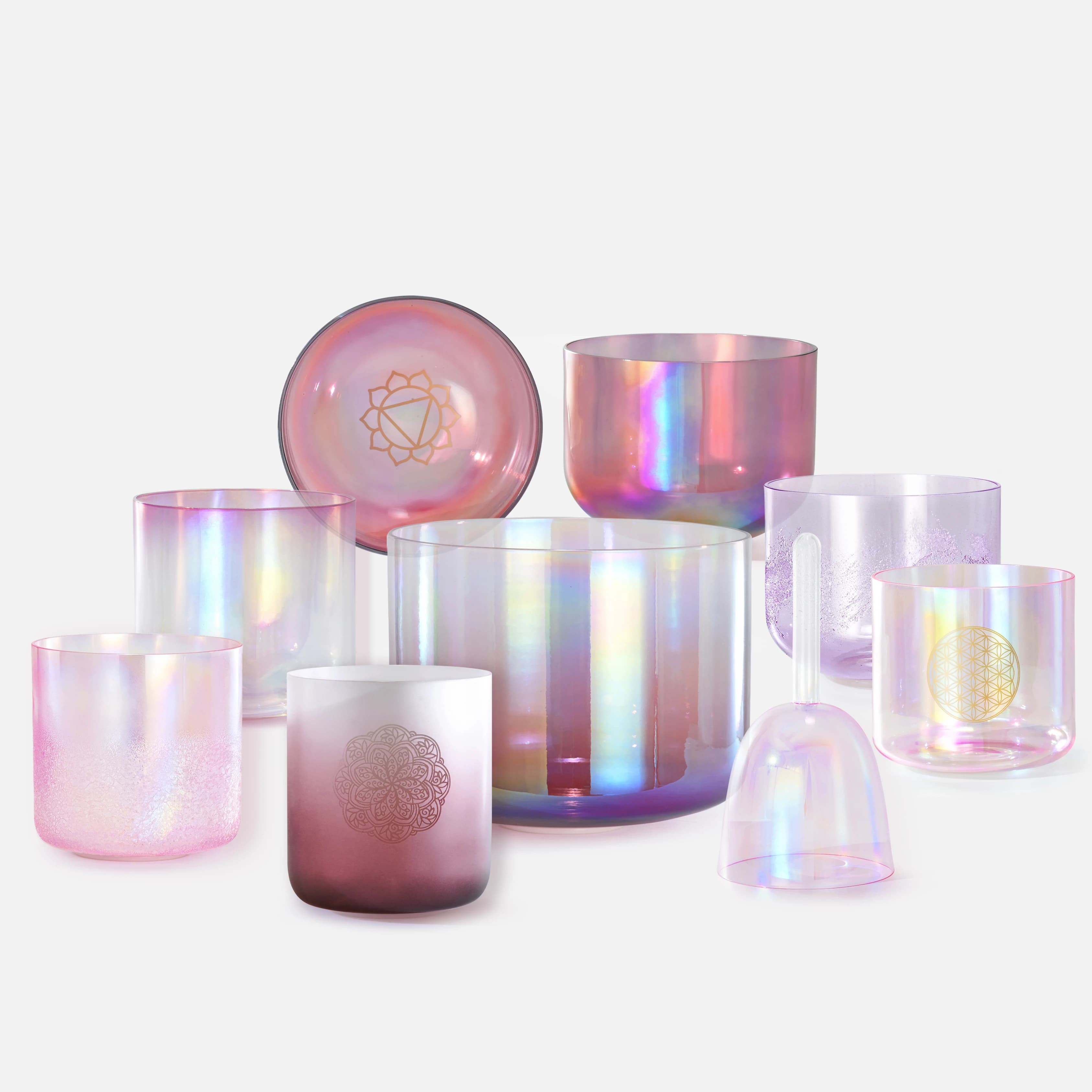 Customization Purple Crystal Alchemy Singing Bowl Sound Bowl Crystal Singing Bowls For Sound Healing Instruments