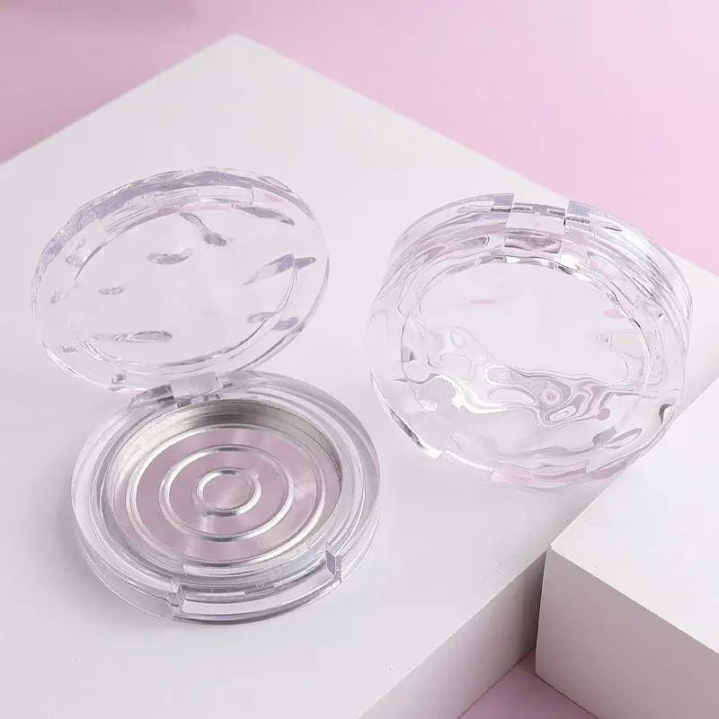 Wavy Transparent Vacuum Container for Cosmetics - Porta Palette Fai-da-te per Ombretto, Fard, Rossetto e Polveri