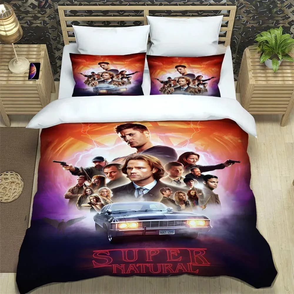 Nuova serie TV Set biancheria da letto soprannaturale Set letto singolo doppio completo Queen King Size Set copripiumino per camera da letto per bambini per adulti Tessili per la casa