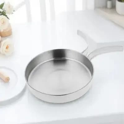 Cookware Mini Camping Pan Stainless Fry Hiking Frying Backpacking Small Skillet Steel Large