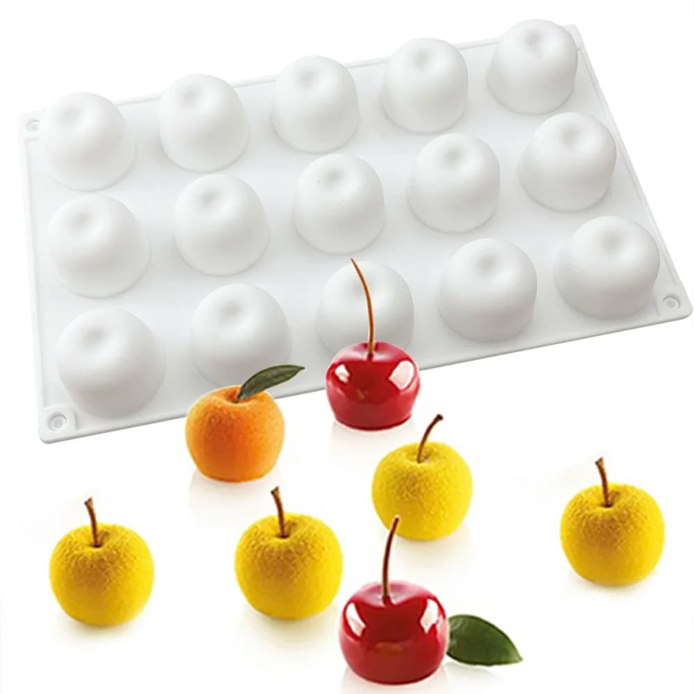 Stampo in Silicone a forma di mela 3D stampi per torte Friut stampi per pasticceria Mousse gelato budino Dessert strumenti per decorare torte