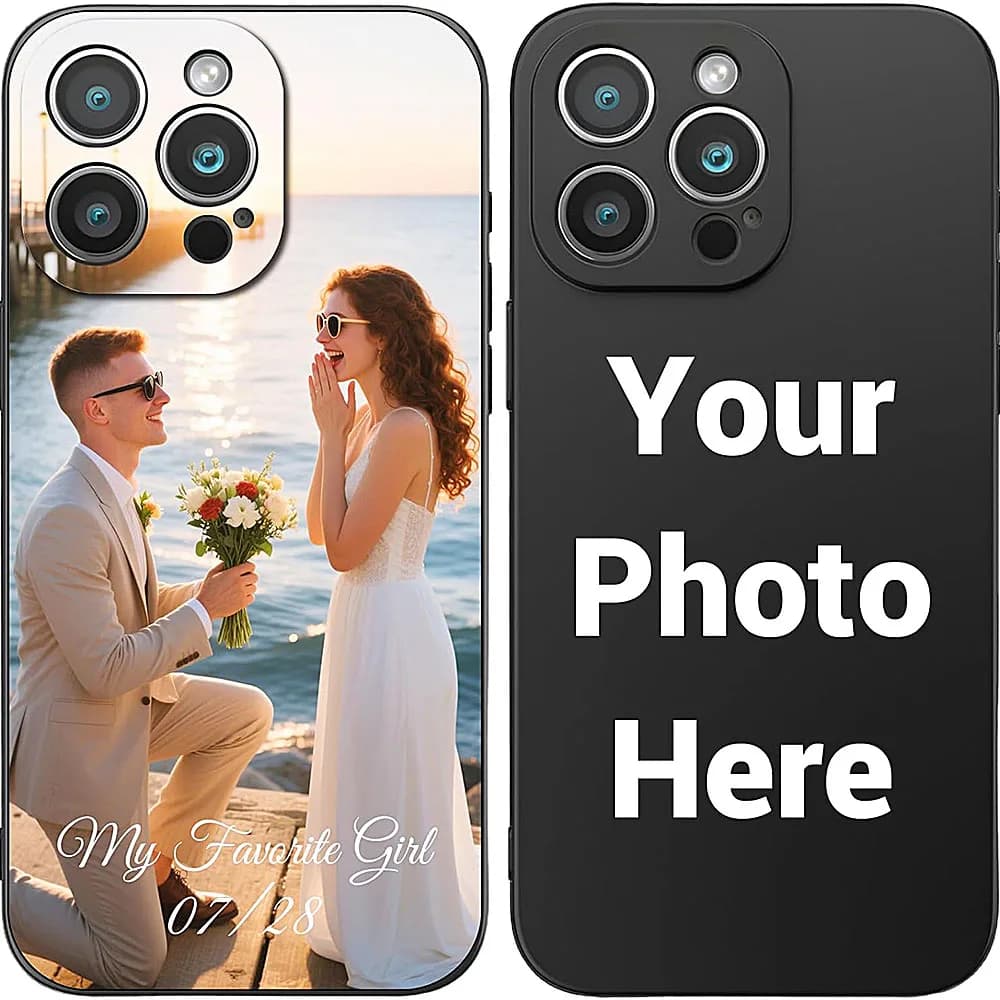 Custom Matte Case For iPhone 17 16 15 14 13 12 11 Pro Max Mini SE XS XR 7 8 Plus DIY Personalized Photo Picture Soft Cover Fundaa