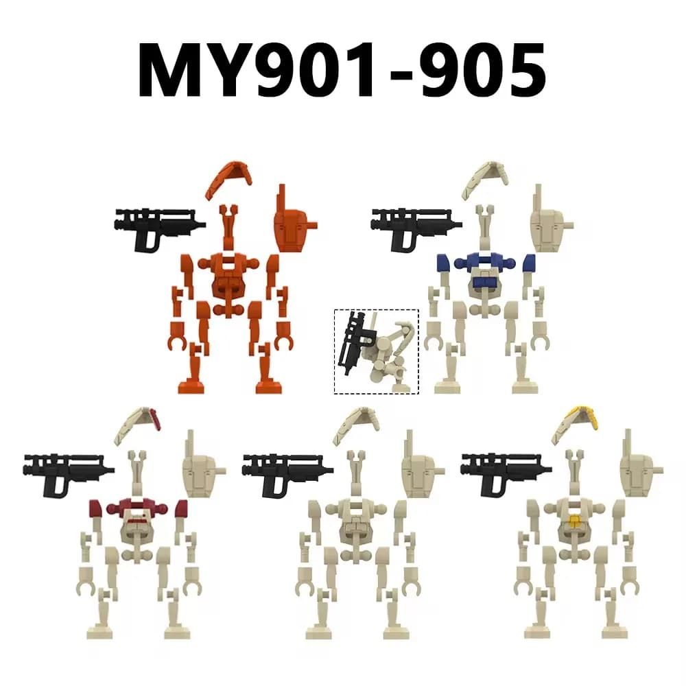 The Building Block Warrior Model Assembly Action Figures Pilot Robot Command Droid Model Building Bricks Set Gifts Toys