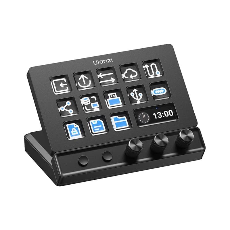 Ulanzi D200X Hub di Controllo Desktop All-in-One per Post-Produzione Video e Foto, Illuminazione Intelligente per Studio e Streaming