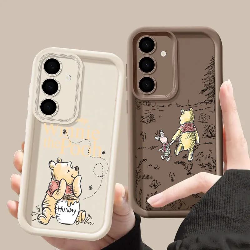 Custodia Morbida Protettiva Disney Winnie The Pooh Bear S26 per Samsung Galaxy S26 S25 S24 S22 S23 Ultra S21 Plus S20 S25 FE