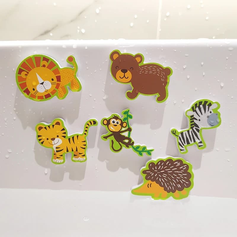 Giocattoli da bagno per bambini pasta morbida EVA puzzle educativi precoci fai da te giocattoli adesivo animale bagno giocattoli per l'acqua del bambino per 0 12 mesi 1 anno