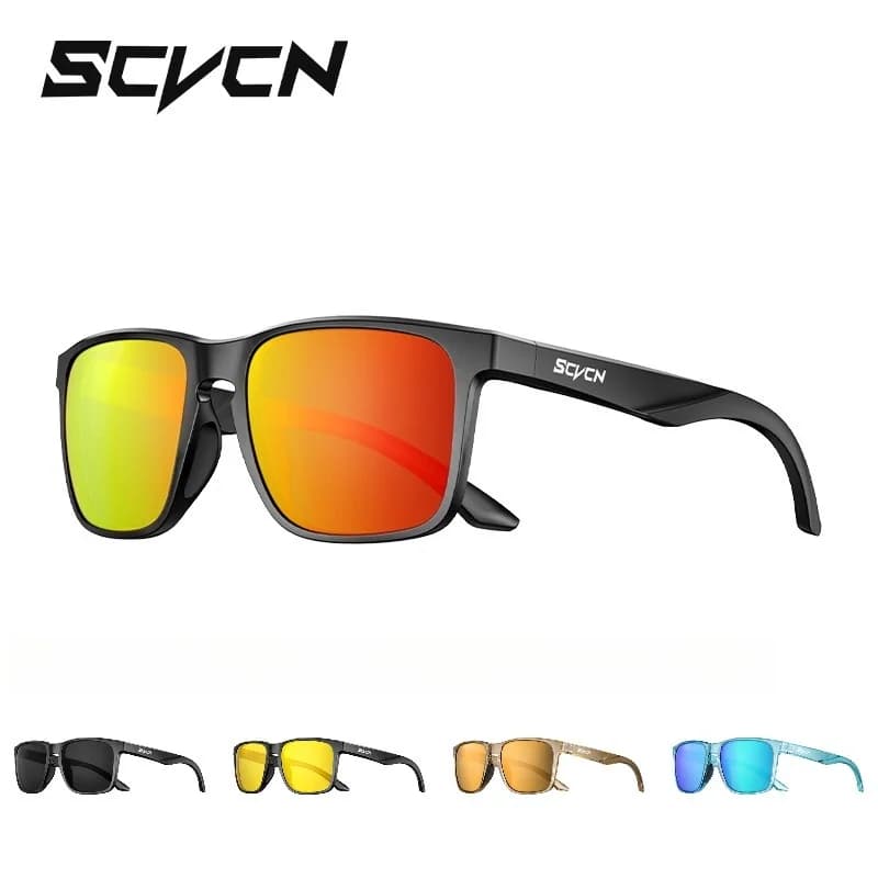 SCVCN Occhiali da sole da pesca Occhiali da ciclismo polarizzati Moda UV400 Occhiali da ciclismo da uomo Occhiali da bicicletta sportivi MTB da esterno