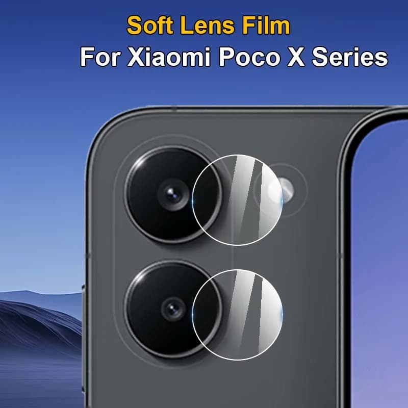 For Xiaomi Poco X8 X7 X6 X5 X4 X3 NFC GT Pro Max Ultra Slim Back Camera Cover Lens Protector Soft Fiber Film -Not Tempered Glass