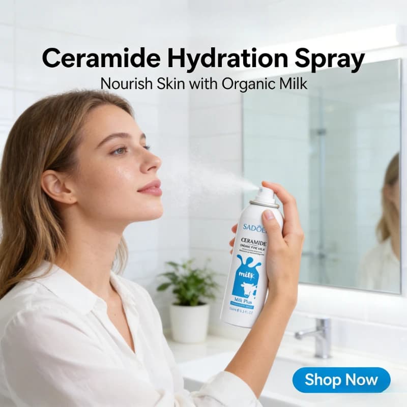 Set di 2 flaconi da 150 ml di Spray Idratante al Ceramide, Tonico Portatile per Idratazione Profonda, Spray per il Trucco, Nebulizzatore per il Viso