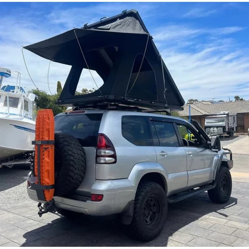 Tenda da Tetto per Auto in Alluminio a Guscio Rigido Triangolare per 2-3 Persone, Ideale per Campeggio all'Aperto in Australia
