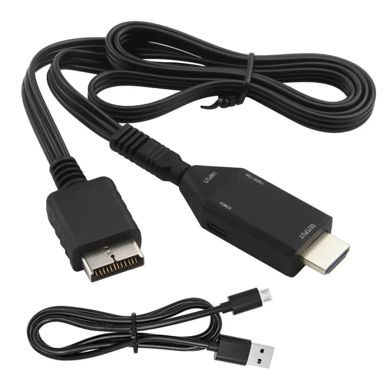 Cavo HDTV per PS1 PS2 con Cavo HDMI per Console di Gioco Sony Playstation 720p 1080p PAL NTSC Cavo di Estensione Audio Video Convertitore