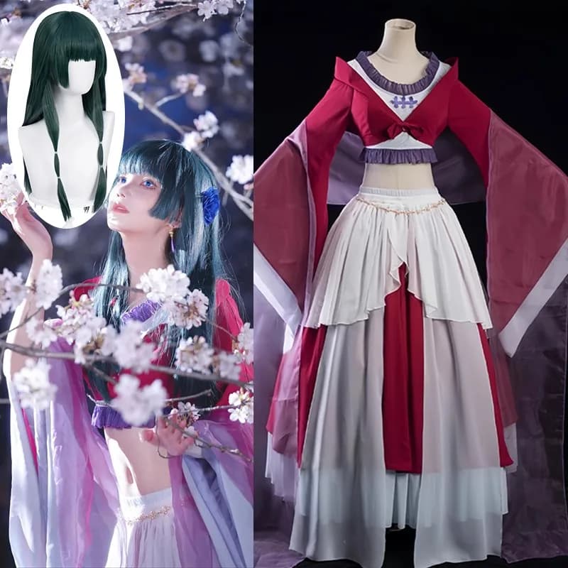 Anime Maomao Costume Cosplay Vestito Da Partito di Ballo Il Giornaliario Donne Femminili 80 Centimetri Parrucche Maomao Vestito di Carnevale di Halloween COS