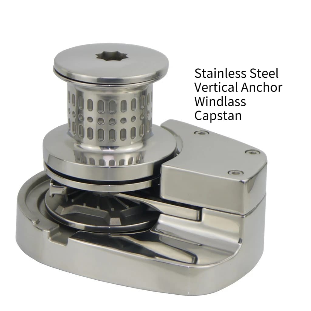 Vertical Anchor Windlass 12V 24V High Power 1200W 1500W 2000W 316L Stainless Steel for Boat Marine Yacht Corrosion Resistant