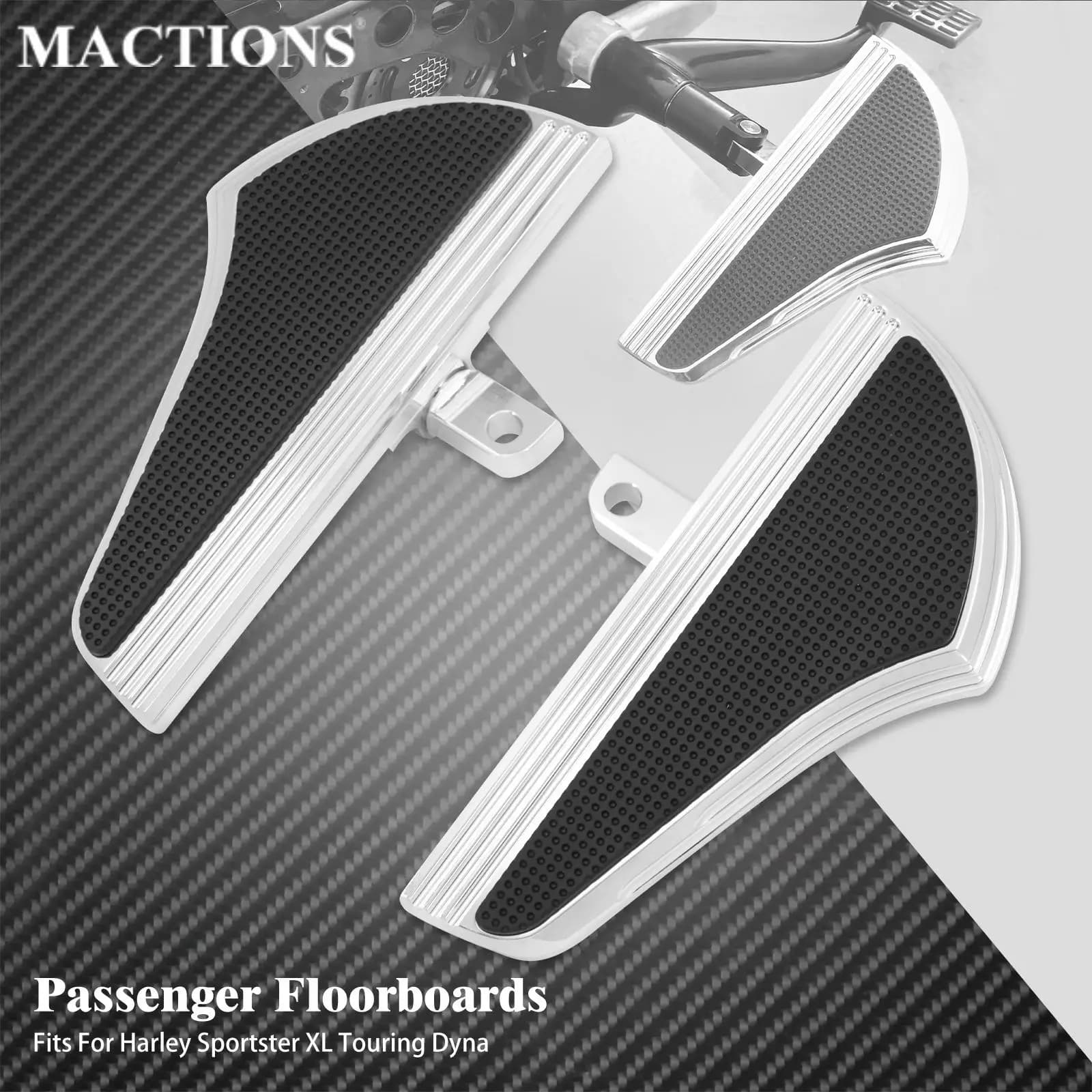 Moto Chrome passeggero sfida pedane pedane pedale poggiapiedi posteriore per Harley Touring Glide Dyna Sportster XL1200 883