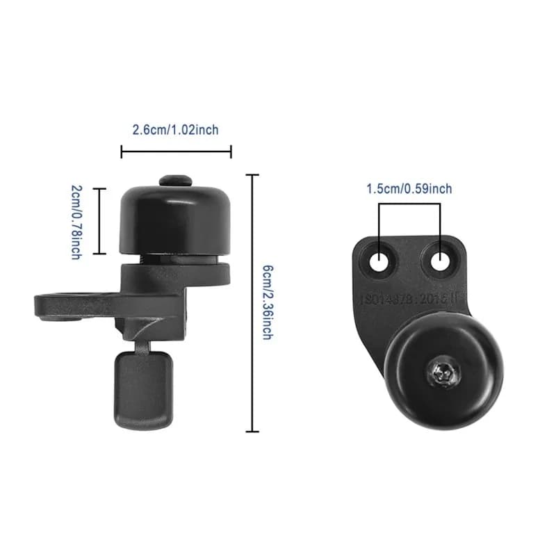 Accessorio campanello in lega di alluminio ABME per monopattino elettrico Ninebot ZT3/ZT3 PRO, parte di ricambio