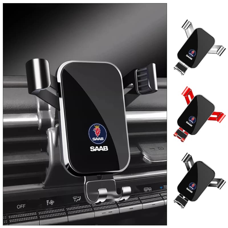 Supporto per telefono per auto Air Vent Moblie Cell Gravity Stand Staffa di montaggio per SAAB 9-4X 9-7X 9-3 9-5 9-2X 9-X 9000 900 600 99 97 Monster
