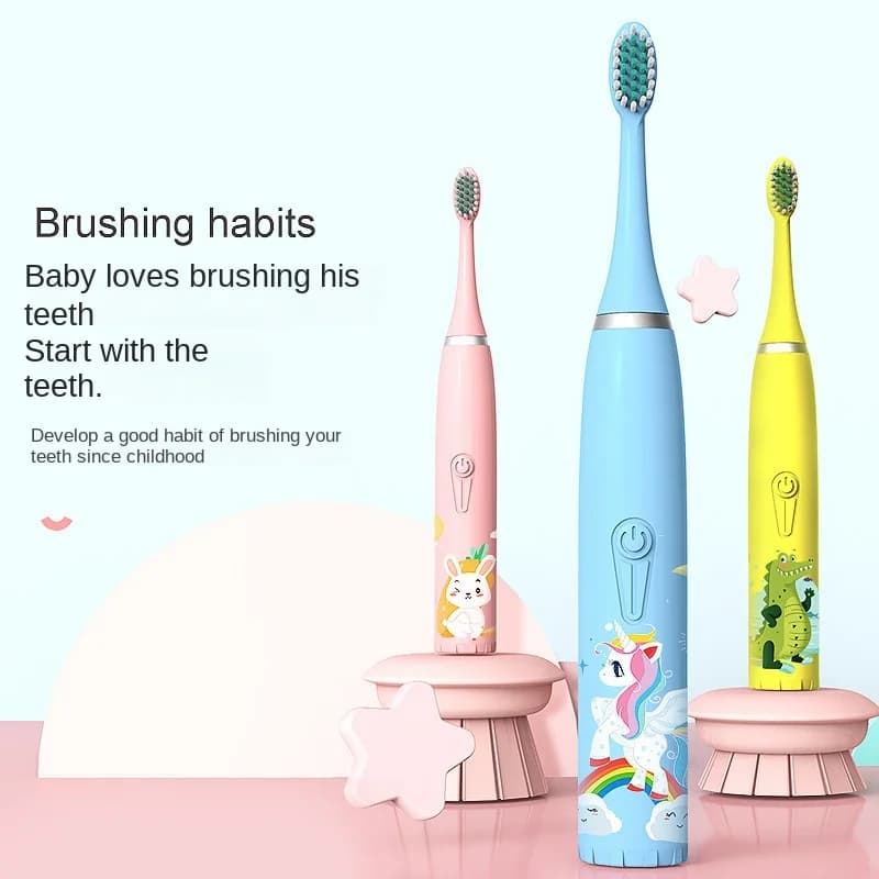 Wholesale funny cartoon soft hair IP7 gifts for ultrasonic vibration brush waterproof