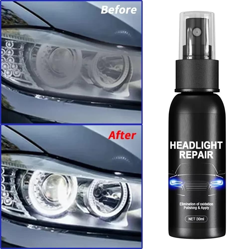 Liquido Riparatore per Fari Auto, Anti-Ossidazione, Rimuove lo Sporco, Lucidante Portatile per Rinnovare i Fari dell'Auto