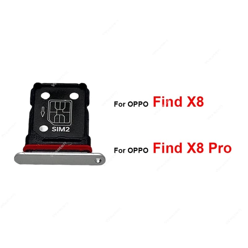 Vassoio della scheda SIM per OPPO Trova X8 Trova X8 Pro Ultra Slot per supporto della scheda SIM Parti di riparazione di ricambio