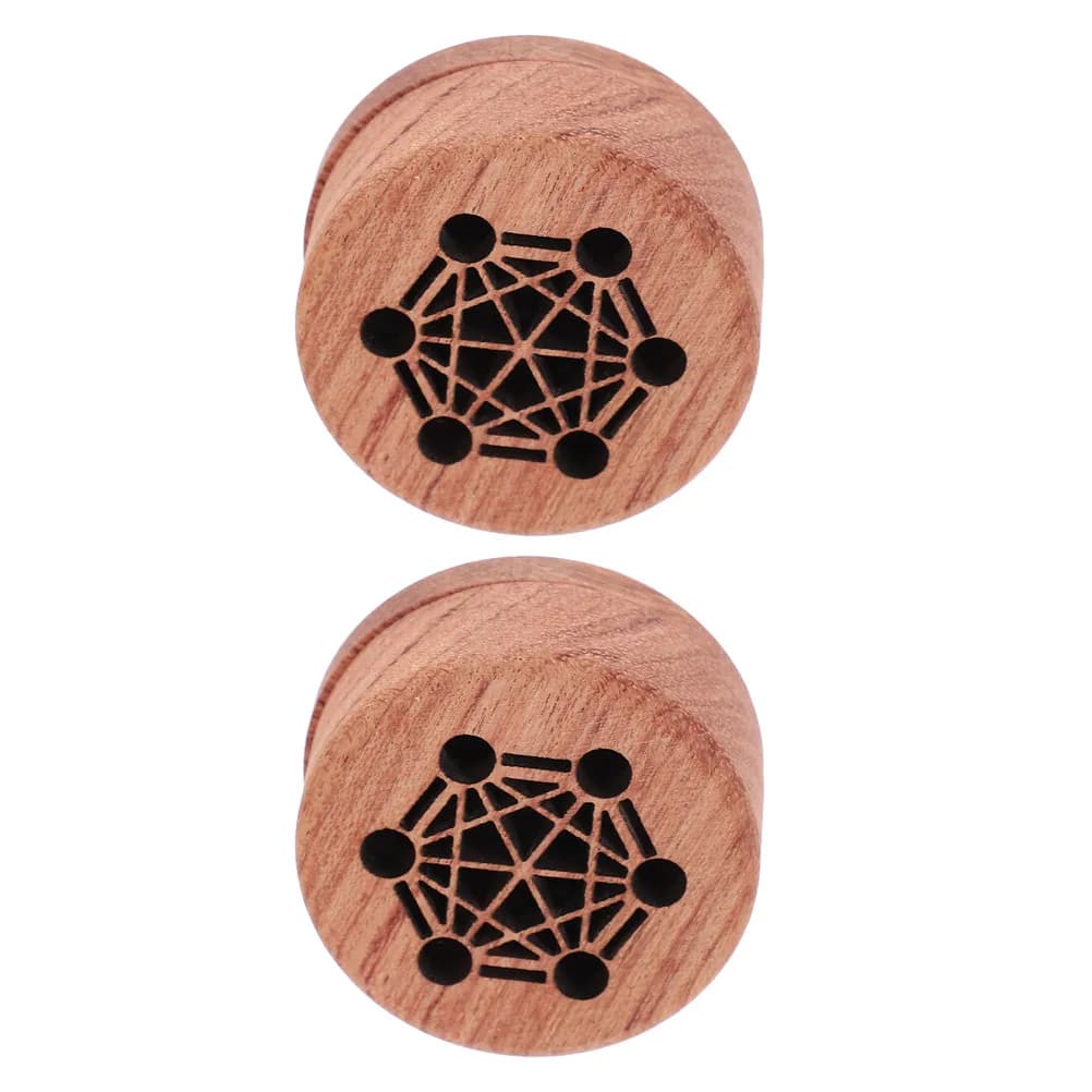 2Pcs Wooden Essential Oil Car Diffuser Clip Air Vent Wood Mini Diffuser for Vehicle Home Use Odor