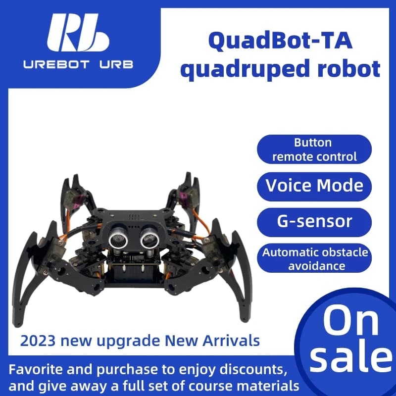 STEAM Educational Toy Kit Robot spider quadrupede for Arduino remote control Wireless Walking Crawling Robotics