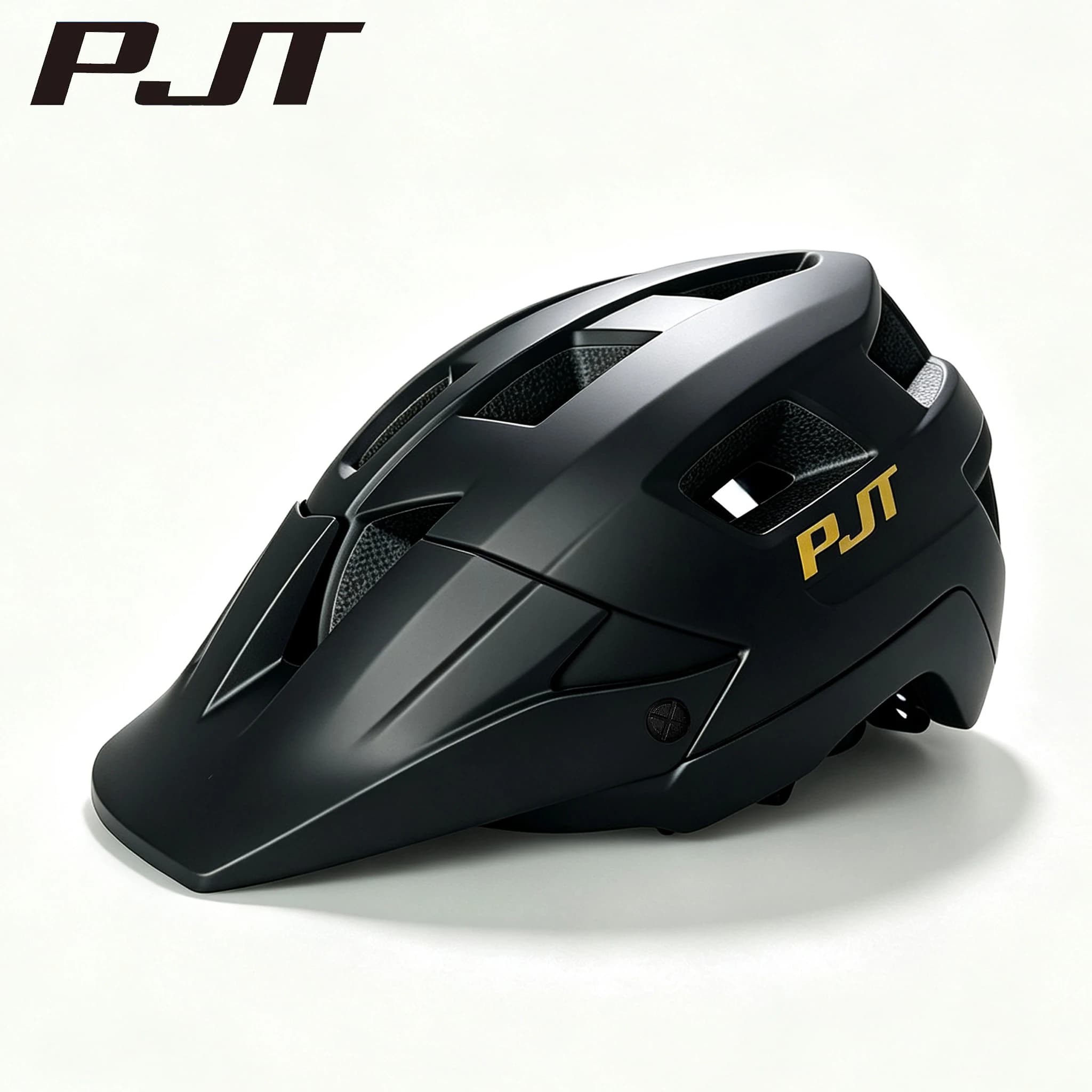 PJT Trail Bike Helmet MTB Mountain XC AM Bikes Helmet for Men Women Adults Off Road Cycling Helmet With Sun Visor Bicylce Helmet