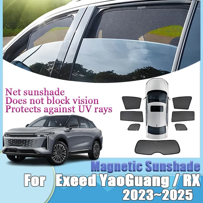 Per Exeed Yaoguang RX Omoda C9 2023 2024 2025 Parasole Magnetico Finestra Laterale Copertura Parabrezza Visiera Tenda Maglia Accessori Auto