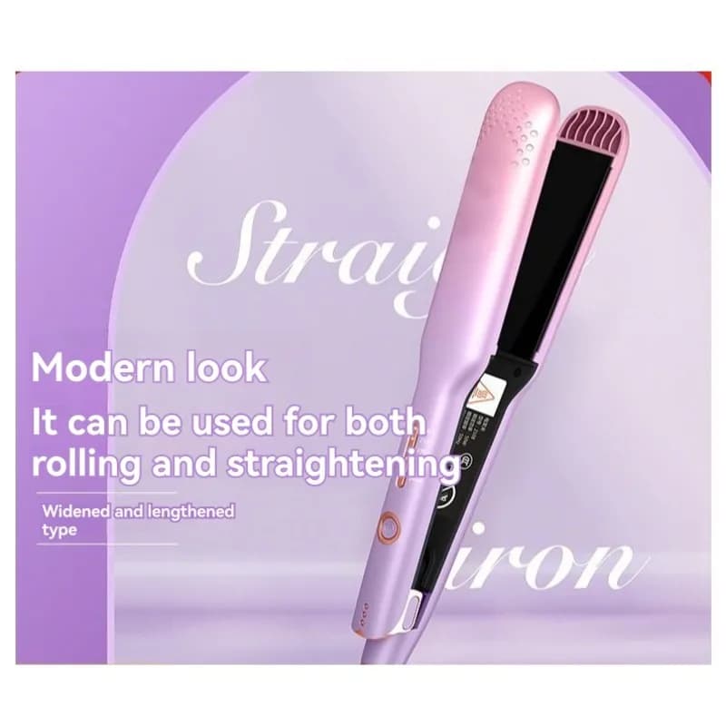diSUPERDEALS di Styler for versatile hair - Double function hair and curler plate with adjustable heat settings