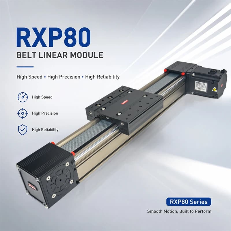 RXP80 Belt Linear Guide Electric Slide Including Servo Motor Horizontal Load 70kg 3D Printer Accessories Grinder Rail