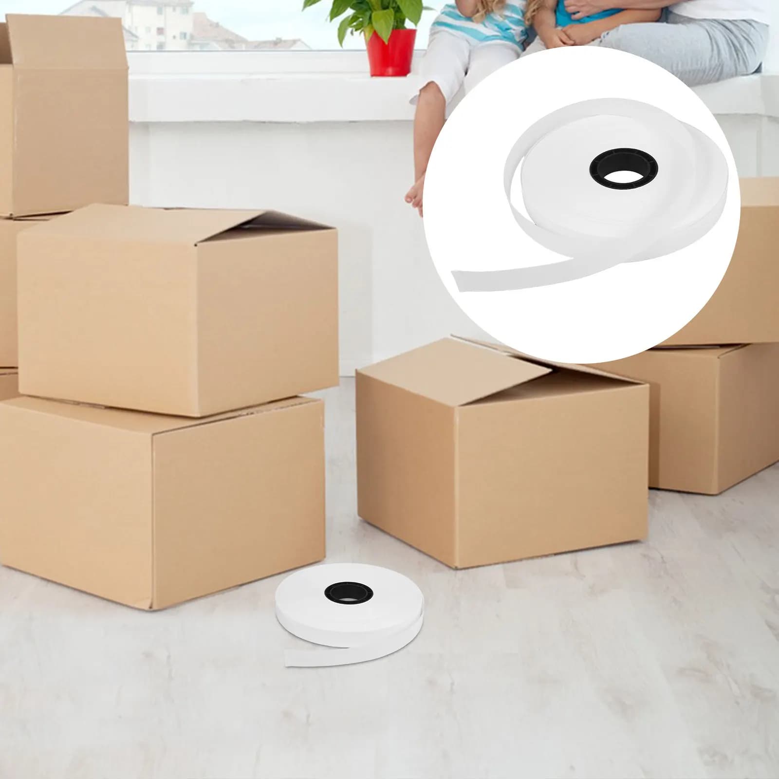 High Temperature Resistant Kraft Paper Tape for Automatic Packaging Machines, Writeable Surface, Durable Packing Tape