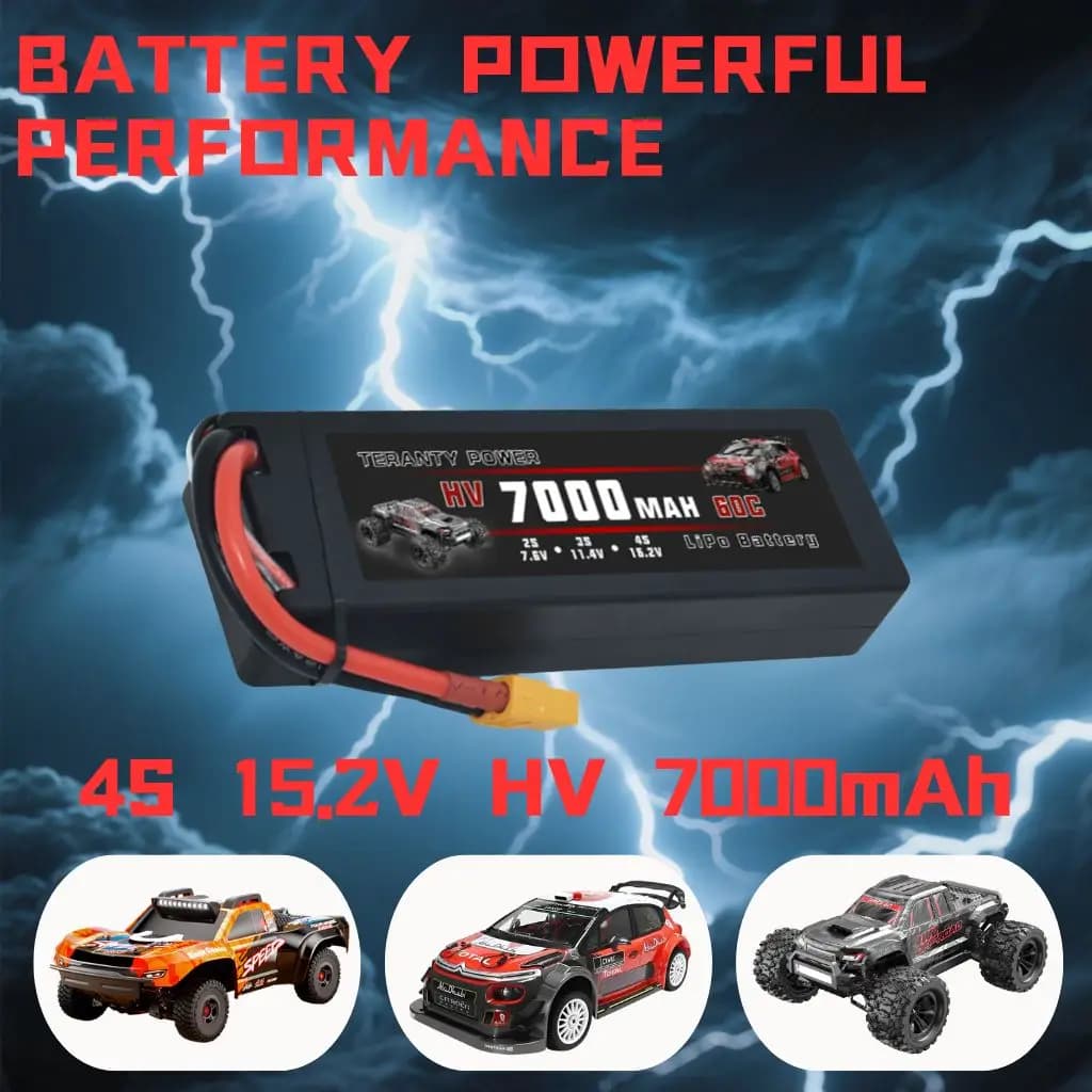 TERANTY Hyper Go 7303/7304 4SLithium Battery 14.8V/15.2V 60C 5000-7000mah Battery with charger Car parts 1/7 Rc Racing Parts